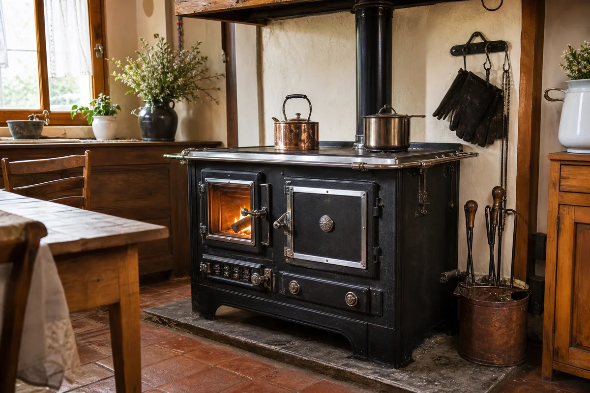 Cuisinière à bois ancienne : restauration, usage et sécurité