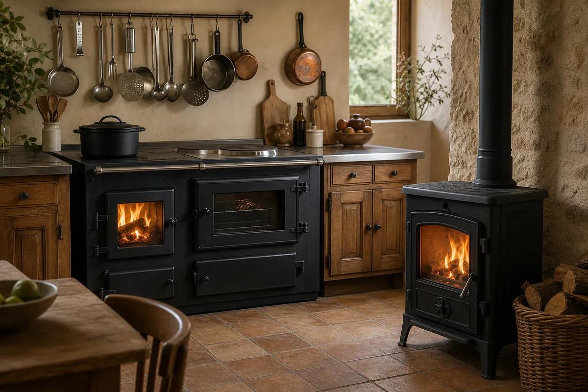 Cuisinière à bois ou poêle à bois : quelle différence ?